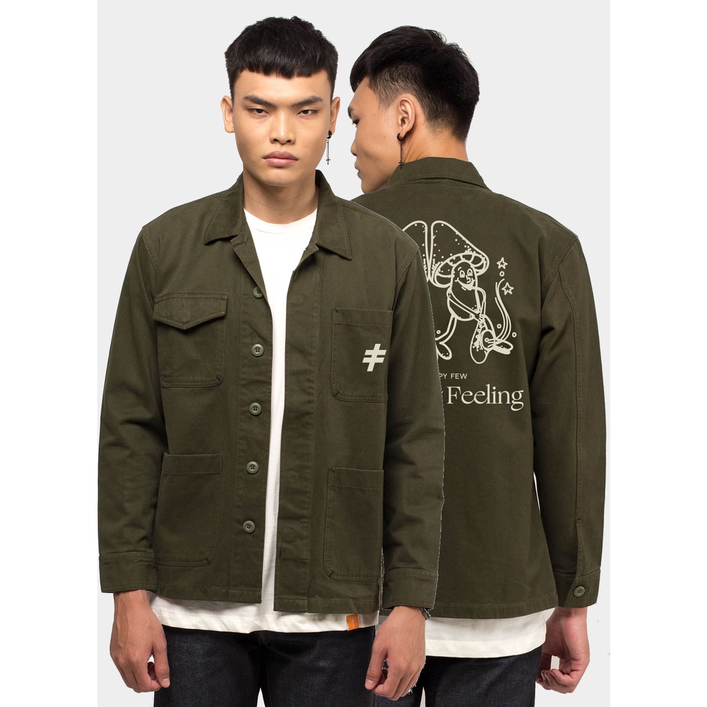 Jaket Monstore Home Chore Jacket Army Green