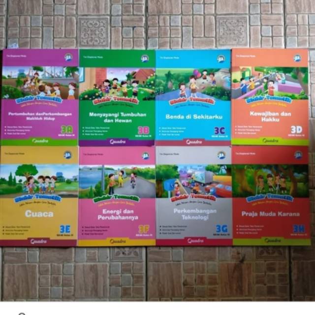 Satu paket buku mahir tematik quadra untuk SD kelas 3