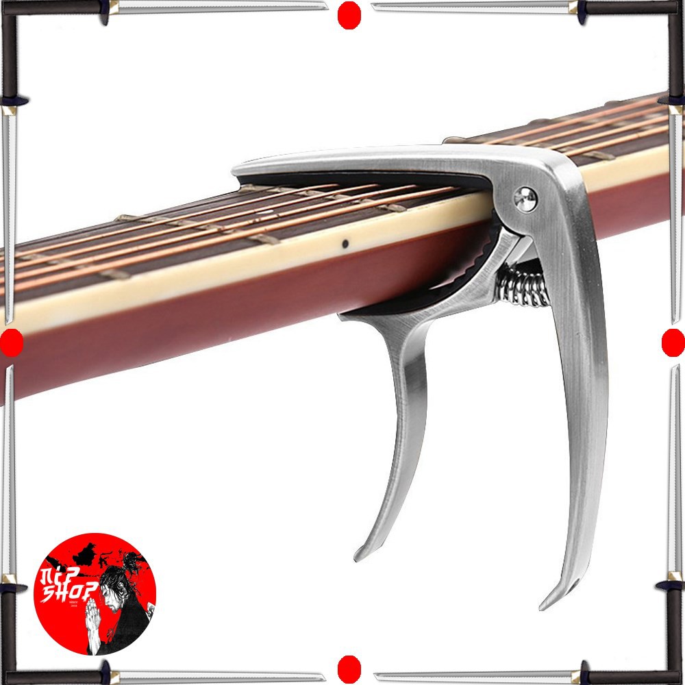 Capo Gitar Chord Acoustic Standart Aluminium Alloy- Black