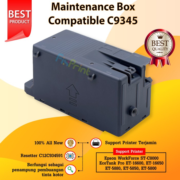 Maintenance Box Epson C9345 C12C934591 PXMB9 Reset Waste Tank Printer  L15150 L15160 M15140 L6550