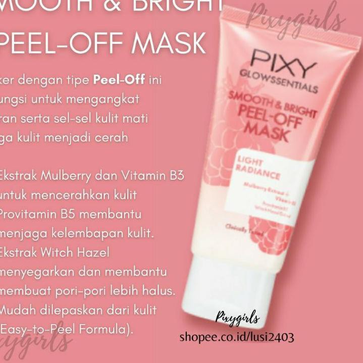 PIXY GLOWSSENTIALS tone bright cream//whip foam//peel of mask//bright mist//clean face wash//moist gel//face mask*