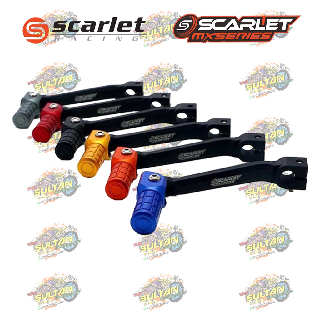 PEDAL PERSENELING LIPAT FULL CNC KLX 150 BF D TRACKER KLX 230 CRF 150 L WR 155 SCARLET RACING