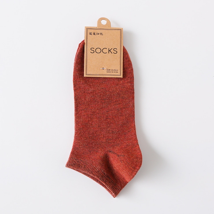 OSM - K462 Kaos Kaki Pria Polos Semata Kaki / Kaos Kaki Ankle Man / Socks / Short Socks/ Sepatu-K462 Merah