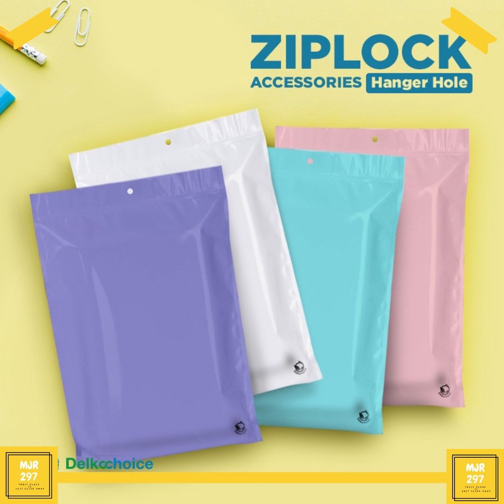 PACKING PLASTIK KLIP AKSESORIS ZIPLOCK KANTONG AKSESORIS BIG SIZE WARNA