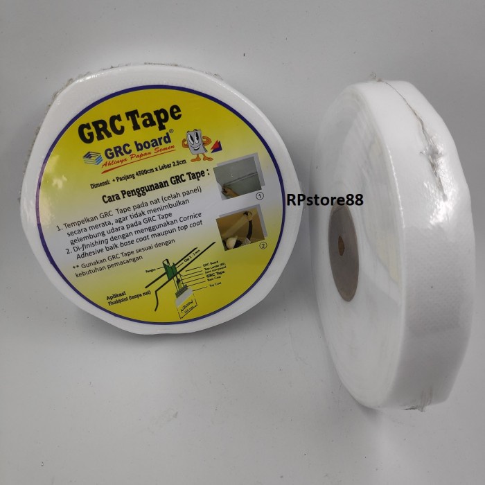 

Bagus Grc Tape - Lakban Grc - Kain Kasa Gypsum - Kasa Kompon Grc Gipsum Promo