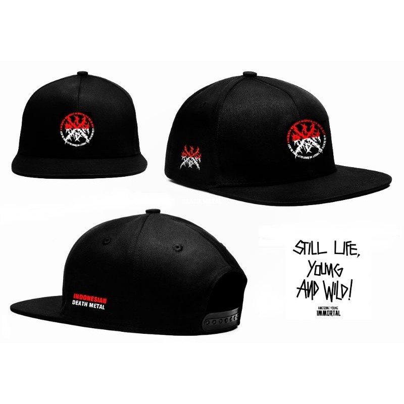 Topi Indonesia Death metal full bordir