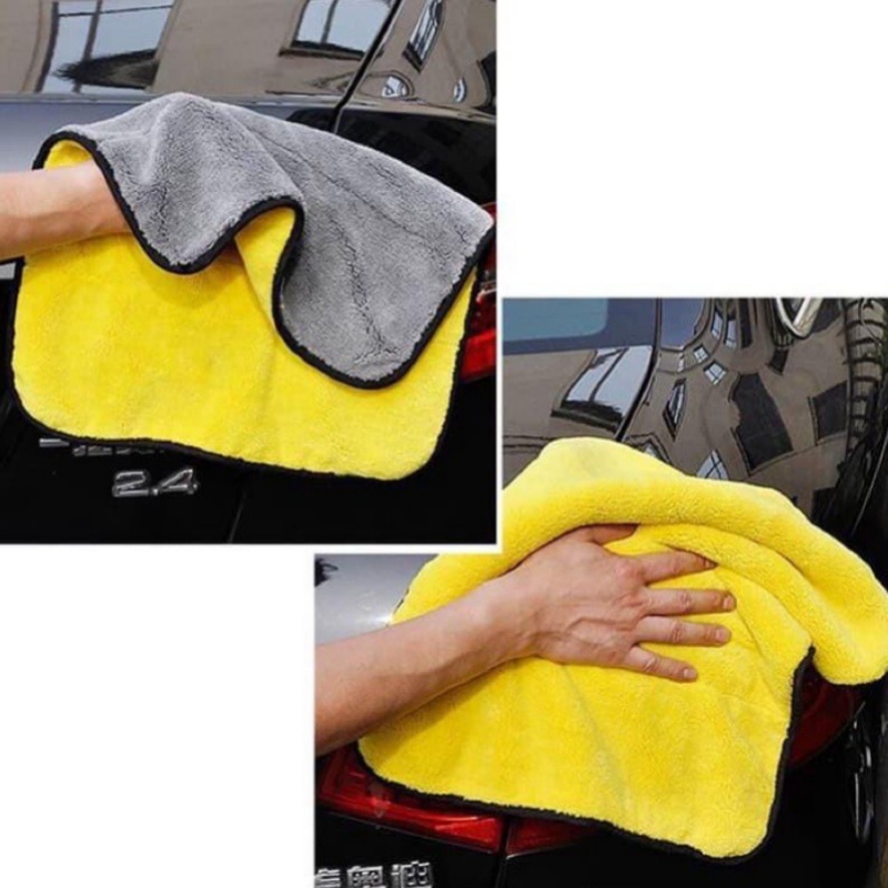 Kain Lap Microfiber JUMBO MOBIL Serbaguna 30x30cm Kain Lap Meja Piring Dapur motor anti minyak CAR WASH TOWEL 2 Sisi Halus Multifungsi