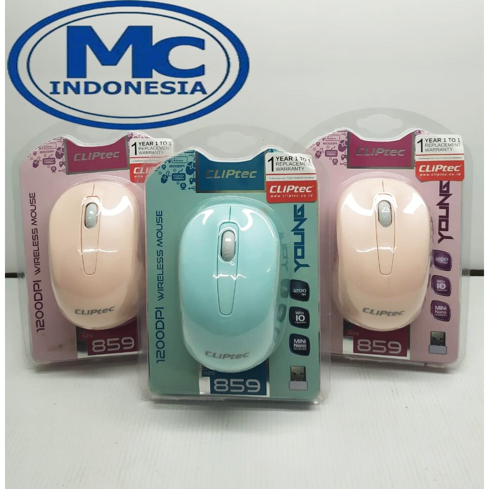 Mouse Wireless Cliptec 859