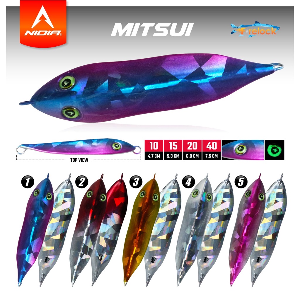 Micro Jig | Cast Jig | ULtralight Jigging - 10Gr - 15Gr - 20Gr - 40Gr -Micro Jig MITSUI