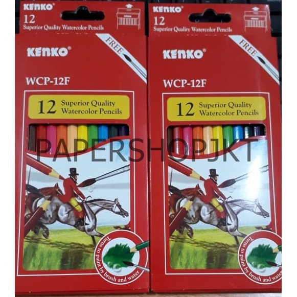 

WARNAPENSIL- KENKO 12 SUPERIOR QUALITY WATERCOLOR PENCILS WCP-12F -PENSIL WARNA