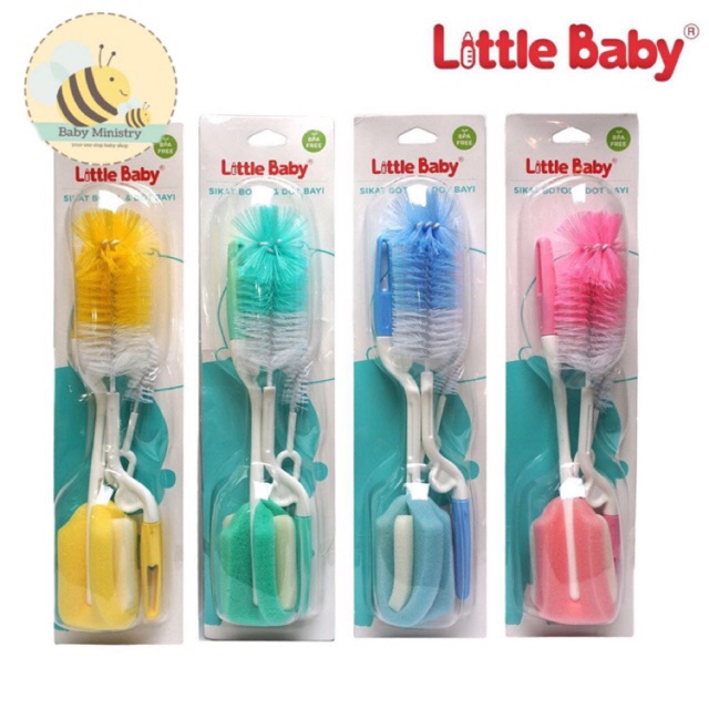 Little Baby -Sikat botol dan dot bayi isi 3 – baby ministry