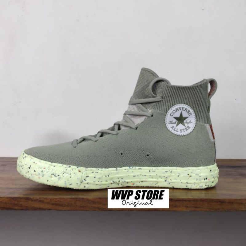 CONVERSE ORIGINALCT HI RENEW CRATER KNIT - LIGHT.FIELD.SURPLUS/STRING(STRETCH KNIT)