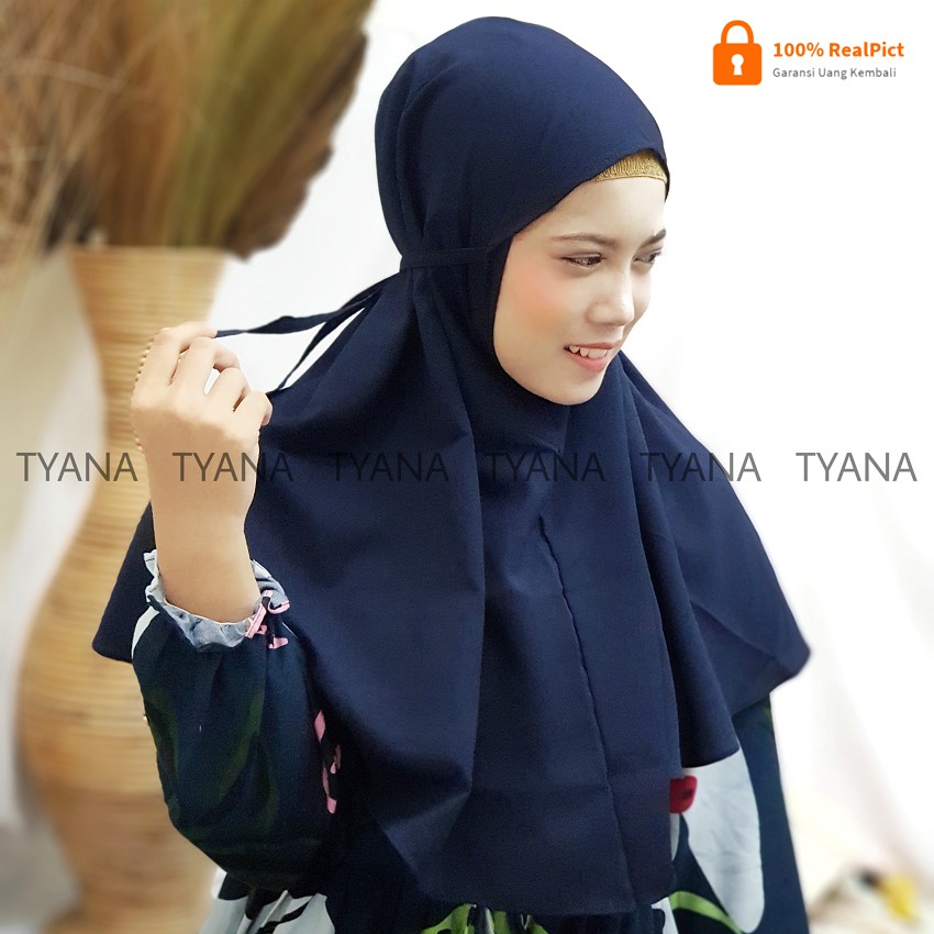 [TERMURAH] Bergo Maryam Tali Diamond Crepe / Kerudung Hijab Instan