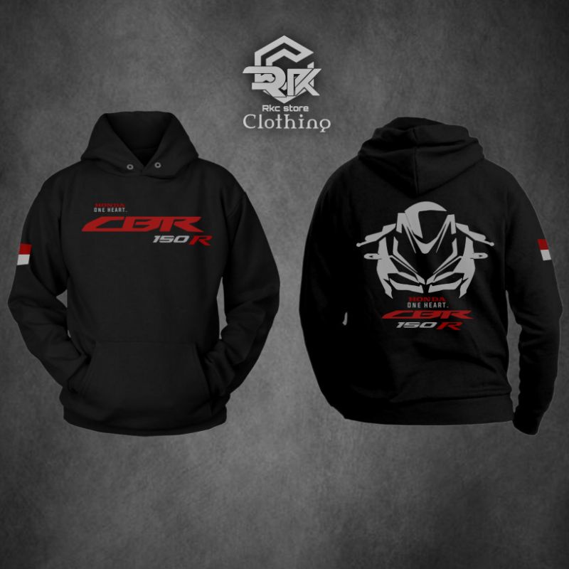 SWEATER HODIE PRIA NEW CBR 150'R HONDA HEART MOTOR SPORT JAKET PRIA M-XXL
