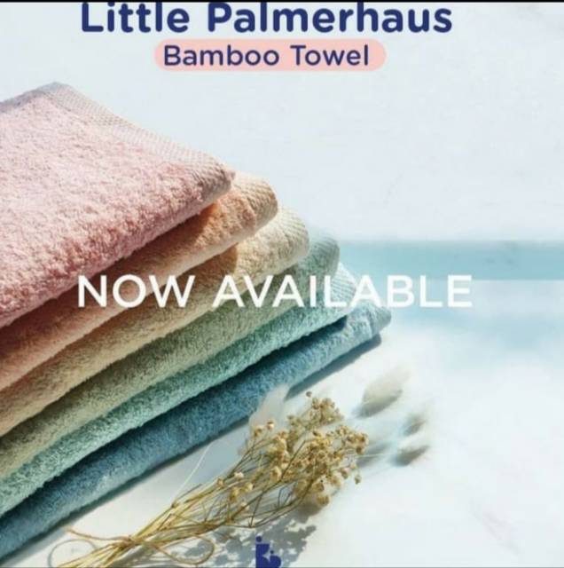 LITTLE PALMERHAUS Bamboo Towel 60x120 cm Handuk Bayi Hypoallergenic Handuk Bayi Lembut