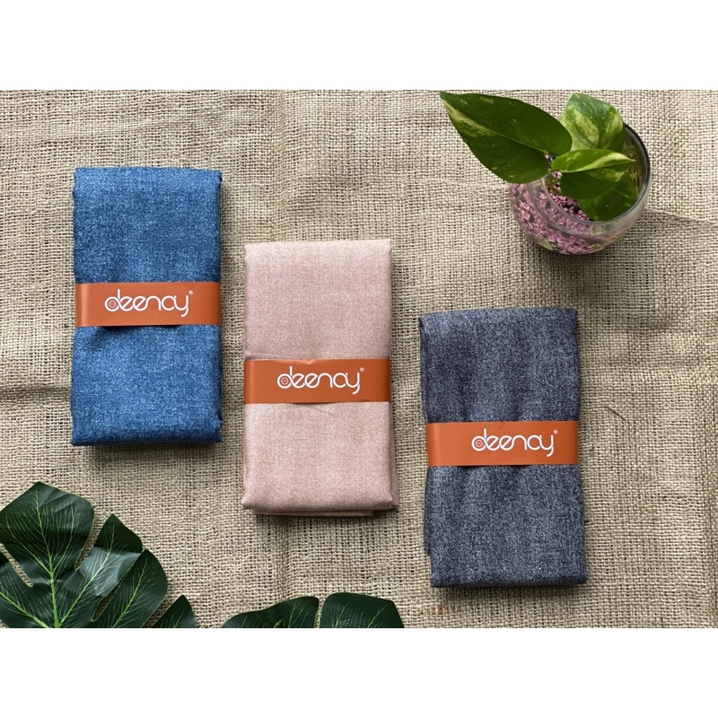 Deenay Denim Plain - Hijab Voal Polos - Ready tanpa Plat