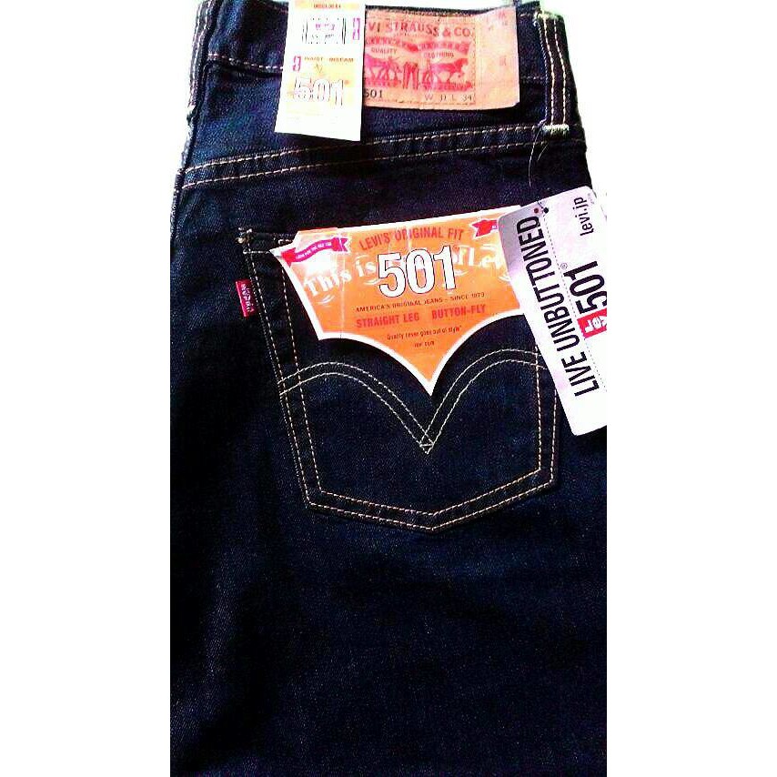 Celana Jeans Levis 501 Biru Garment Philippina