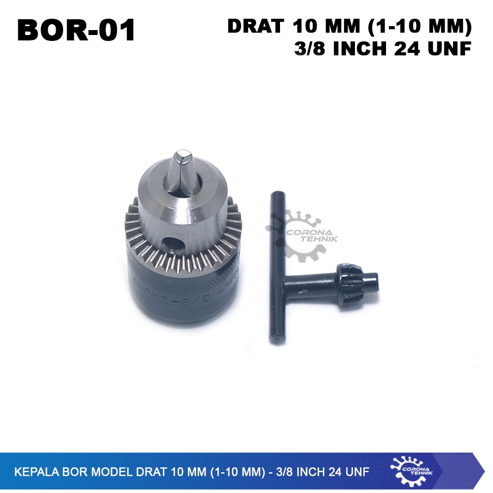 24 UNF - Kepala Bor Model DRAT 10 mm (1-10 mm) - 3/8 Inch