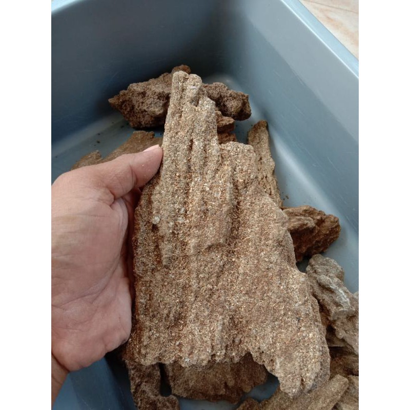 Batu Pasir - Sand Stone Hiasan Aquarium Aquascape Terrarium dan Hardscape
