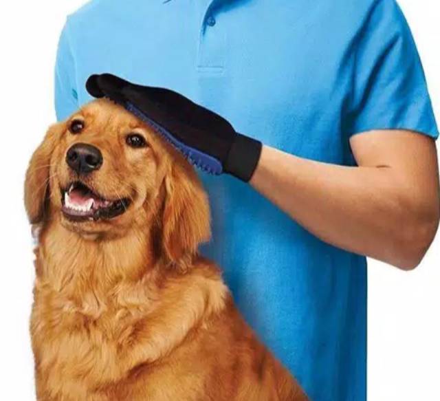 Sarung Tangan Sikat Grooming - Sisir Mandi Kucing Anjing Pet Grooming