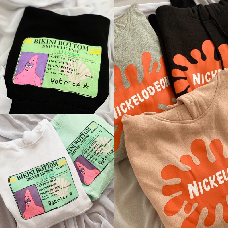 Hoodie Patrick & Hoodie Nickelodeon