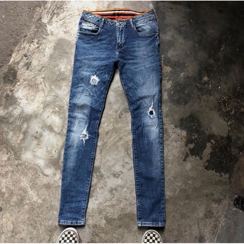 jeans biru DCN size 29-pria/cowok-second original