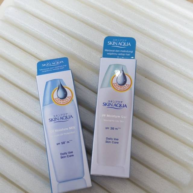 Skin Aqua UV Moisture Milk Spf 50 / moisture gel spf 30