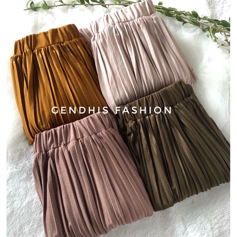 SKIRT PLISKET PREMIUM MODEL LURUS H IMPR