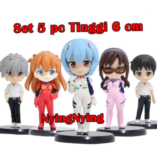 

Anime Evangelion Nagisa Limited 6cm Shinji Dijual Kaworu Figure 5 pcs/set Ikari