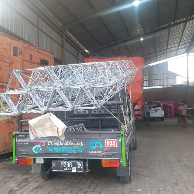 Paket tower triangle dan peralatan jaringan