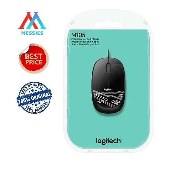 LOGITECH MOUSE M105 USB / MOUSE KABEL M 105 ORIGINAL