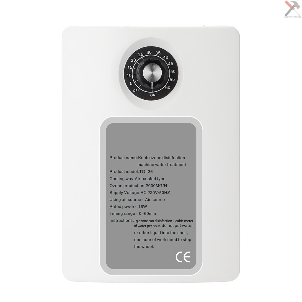 Kkmoon TQ-26 Mesin Generator Ozon / Ionizer Pembersih Udara Portable Multifungsi 2000mg / h