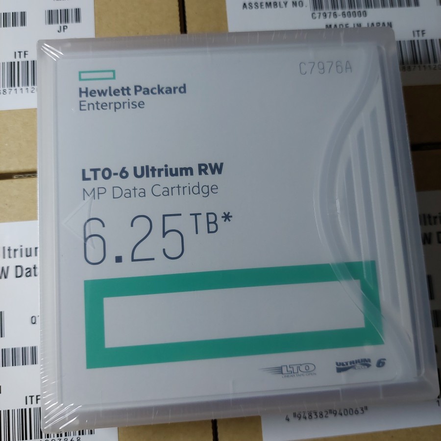 HPE LTO 6 Ultrium 6.25TB RW Data Cartridge PN C7976A