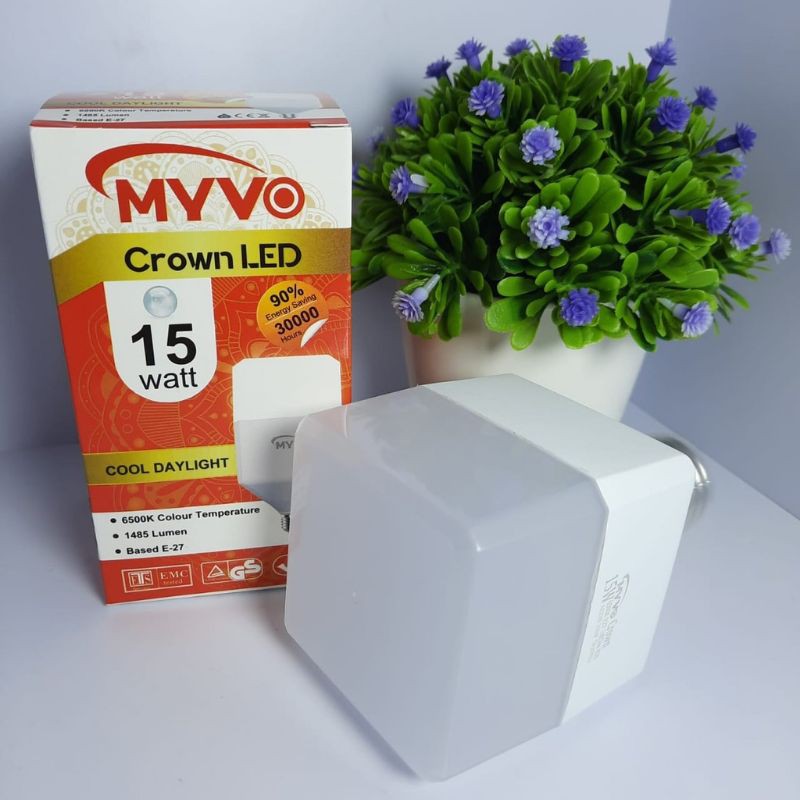LAMPU LED CROWN MYVO DAYA 15 WATT