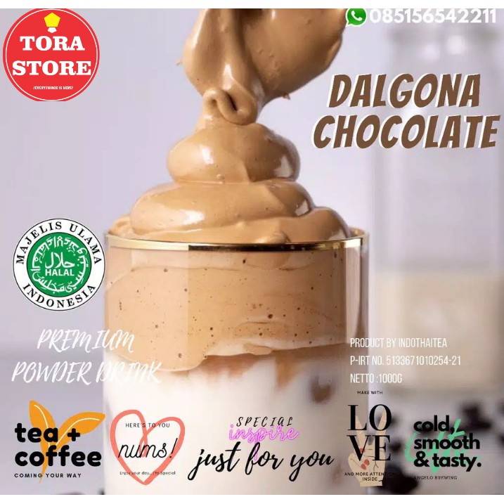 

Bubuk Minuman Premium DALGONA CHOCOLATE Powder 1kg 1000 gram ANTI GAGAL