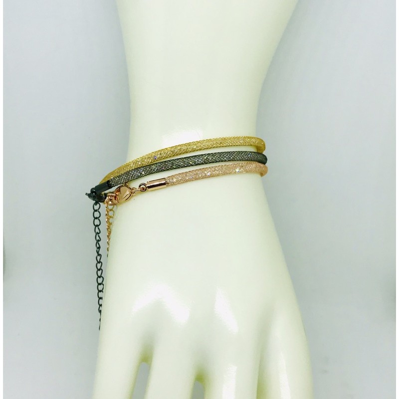 Gelang gliter korean style fadhion real gold plated