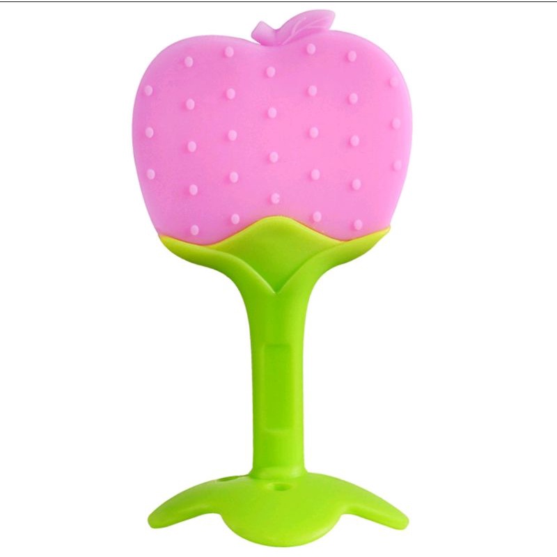 C Gigitan Bayi Silikon  Theether Bayi Bentuk Buah Baby Teether mainan bayi BPA FREE Silicone