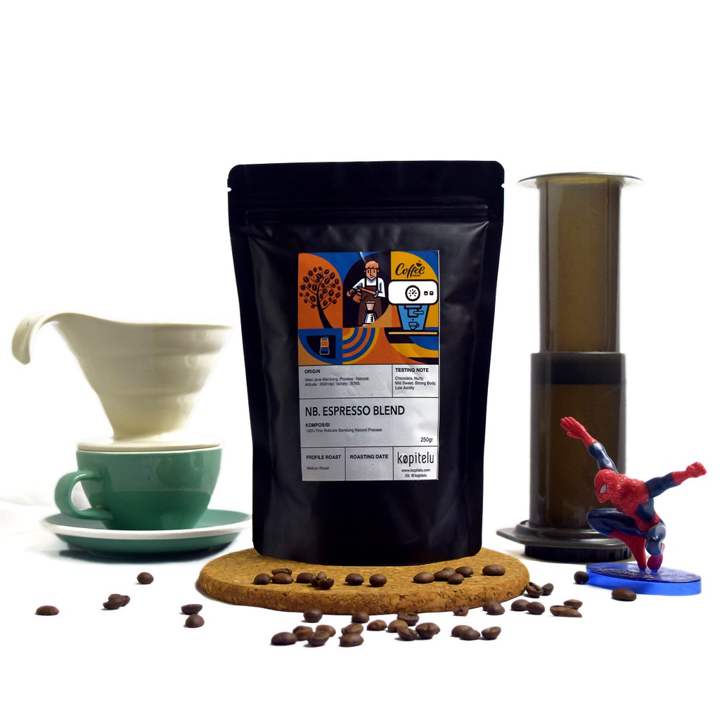 

Kopitelu NB - Espresso Blend (100% Fine Robusta Bandung Natural) 250 Gram