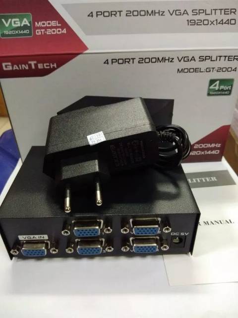 Gaintech VGA Splitter 4Port 200Mhz