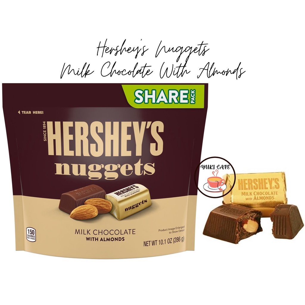 

COKELAT - HERSHEY'S NUGGETS MILK CHOCOLATE WITH ALMONDS