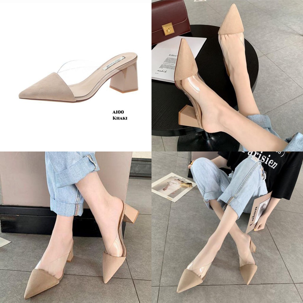 RESTOCK WYN HEELS MID SLOP KOREA A100