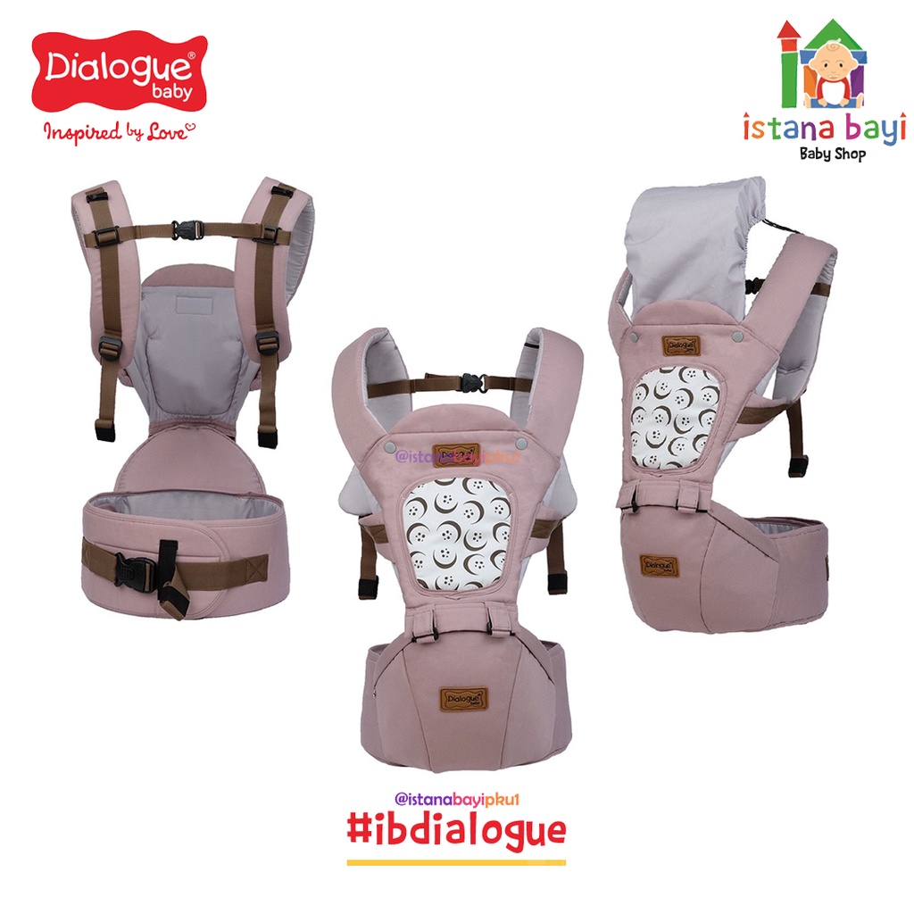 Dialogue Baby Hipseat Airflow 7in1 Moonlight Series DGG1035/DGG1034 - Gendongan Bayi