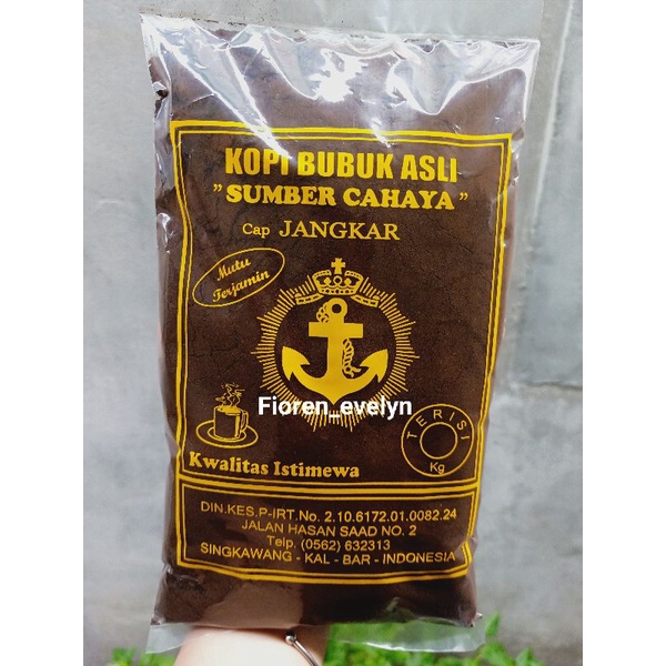 Kopi Bubuk Asli Sumber Cahaya Cap Jangkar / Kopi Bubuk Asli Singkawang Kopi Bubuk 500gram