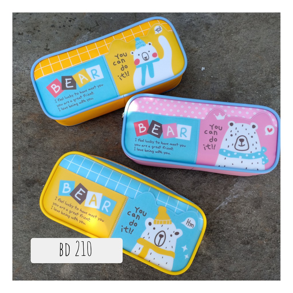 

kotak tempat pensil anak / tempat pensil karakter / kotak pensil bear
