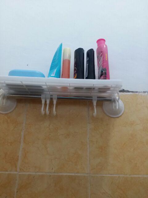 Rak Tempel Rak Dinding Gantung Kamar Mandi