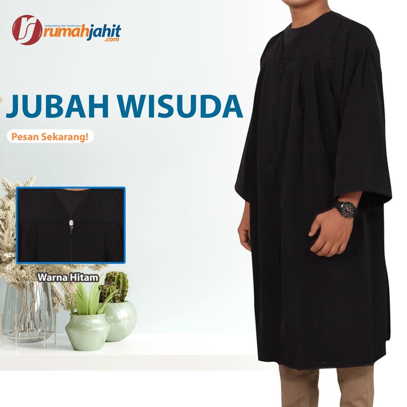 Jubah wisuda dewasa/Toga wisuda/Baju wisuda/Perlengkapan wisuda/Aksesoris Wisuda/Toga wisuda