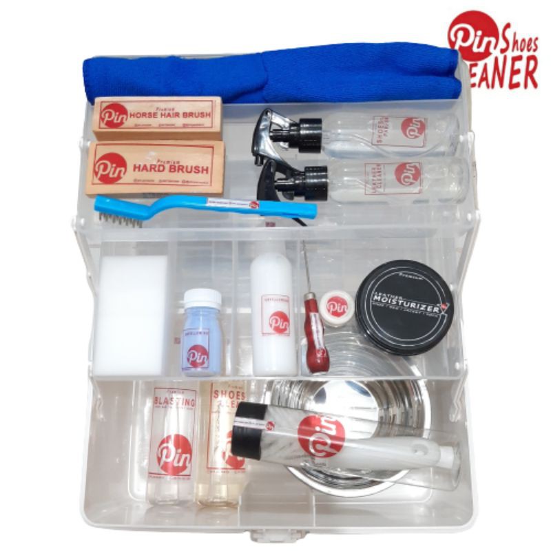 Boks Peralatan Laundry Sepatu ( Kosongan ), Box Shoe Cleaning Tools