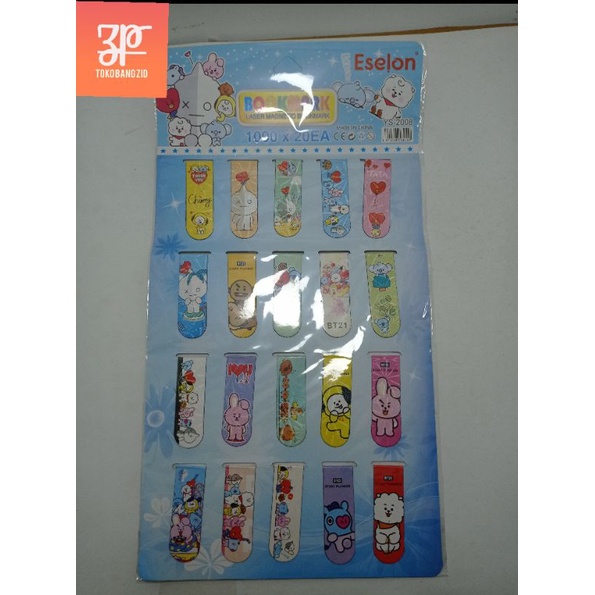 

pembatas buku magnet motif