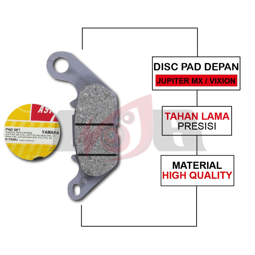 Aspira Kampas Rem Cakram Depan Jupiter MX Mio Xeon Soul GT Disc Pad