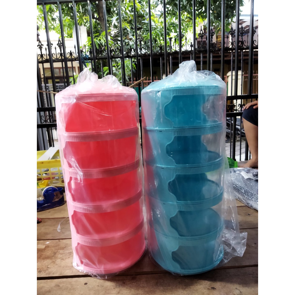 TUDUNG SAJI 5 SUSUN WARNA